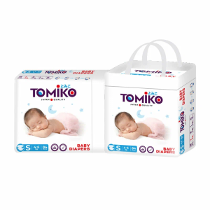 ПОДГУЗНИКИ ДЕТСКИЕ S (4-6 КГ) 84 ШТ. TOMIKO PREMIUM SOFT